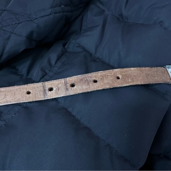 Boulet Brown Leather Belt 5721 Silver Buckle Size 28/70 Westerncore Cowboy - Picture 6 of 9